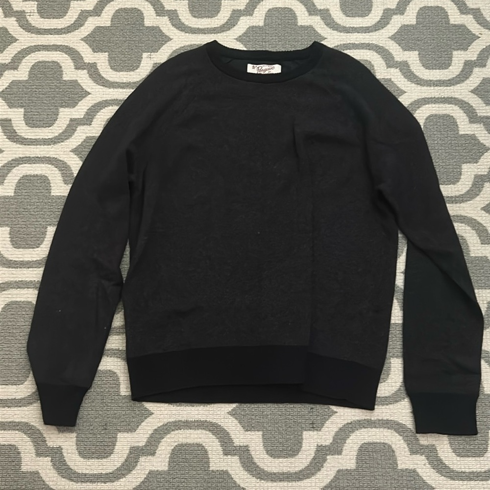 Large Black Original Penguin Long Sleeve Sweater